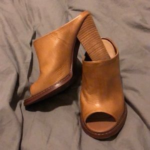 Peep Toe High-heeled Mules